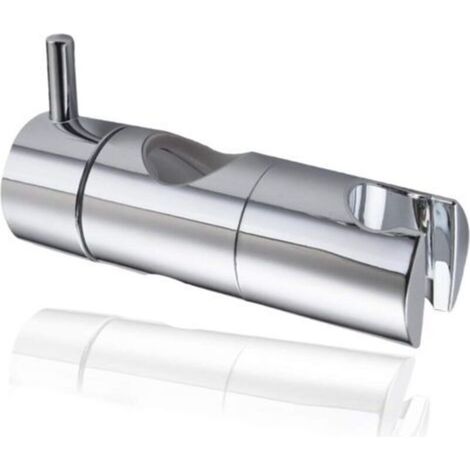 Duschkopfhalterung, Saugnapf-Handbrausehalter, Duschkopf-Wandhalterung, austauschbarer Universal-Duschschieber (25 mm, Silber)