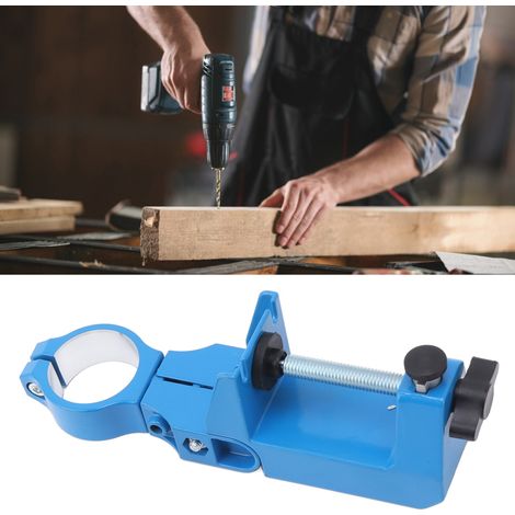 Support de Fixation pour Perceuse à Main 360° Rotatif et Adjustable, Support de Table Fixe en Alliage d'Aluminium (1/5)