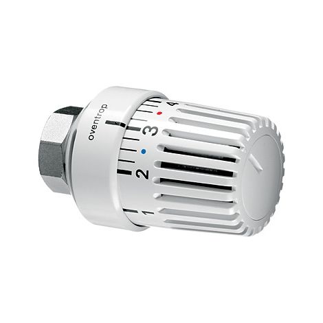 OVENTROP Sonderthermostat Uni LK M 28 x 1,0, 7-28 C, 0 1-5, Flüssig-Fühler, weiß, passend für Kosmia Thermostatventile, 1613501 (1/3)