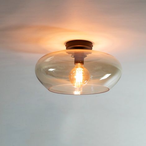 Deckenlampe Phil 1-flammiges Braunglas (1/3)
