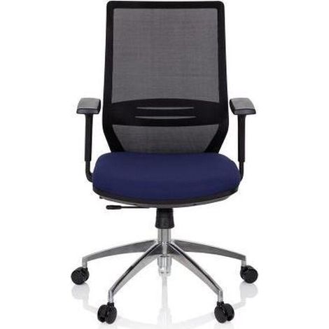 [GEBRAUCHT] B-Ware Hjh Office Profondo Bürostuhl Schwarz Blau Stoff Netzstoff Möbel Stuhl Drehstuhl (1/2)