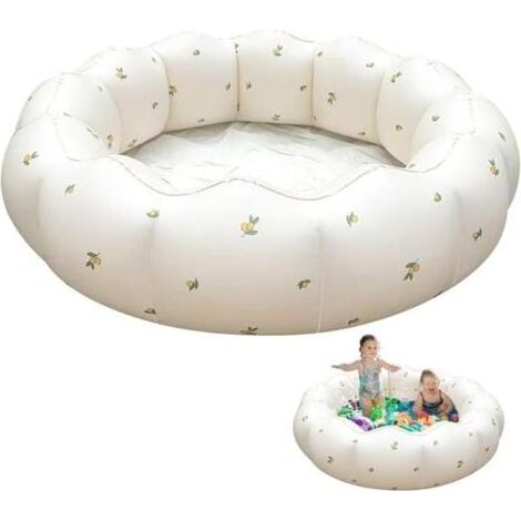 (Olive)Piscine gonflable pour enfant - 90 cm - Petite piscine pour enfants - Piscine ronde pliable - Baignoire gonflable pour balcon (1/5)