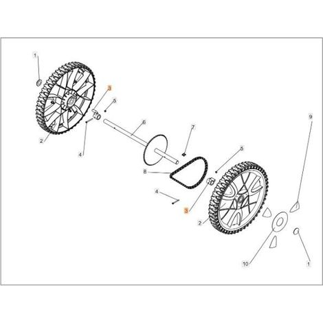 MOYEU DE ROUE ORIGINAL EMAK PB0302030014