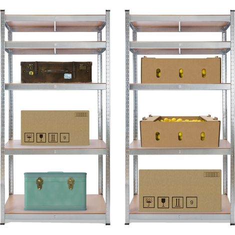 AREBOS 2x Estanteria Metalica - Estanterias Almacenaje 180x90x40cm - 875 kg - Estanterías Metálicas - Estanterias Metalicas Almacenaje - 5 Baldas - 2 Unidades (1/5)