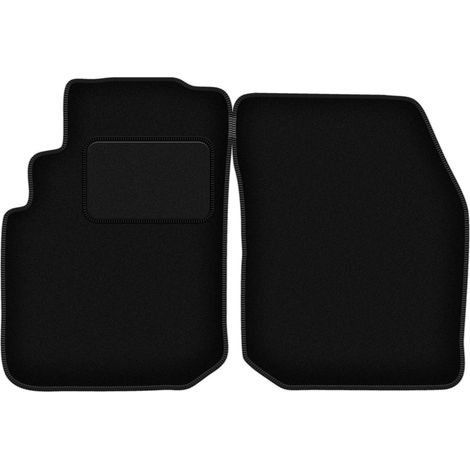 Alfombrillas delanteras negras para: Nissan Primera P10 station wagon, liftback, sedan (1990-1998)