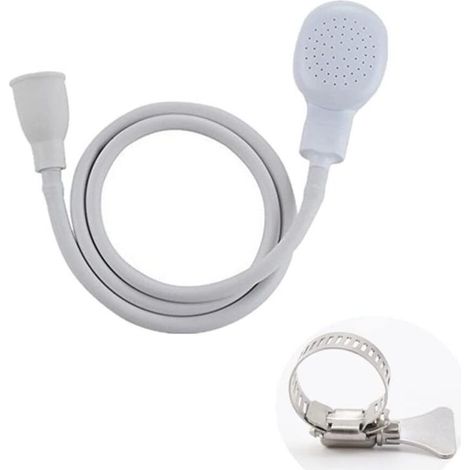 Pommeau de douche simple pour évier de bain ou évier de toilette, tuyau de douche, robinet de douche simple à connexion rapide, shampooing pour animaux de compagnie pour enfants (1/5)