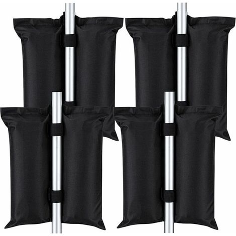 4Pcs Sacs De Poids De Belvédère, Sac De Poids pour Tente à Baldaquin Robuste 420D De Sacs De Sable pour Pop Up Canopy Tent Parasols Terrasse Tentes Parapluie Échelle De Jardin