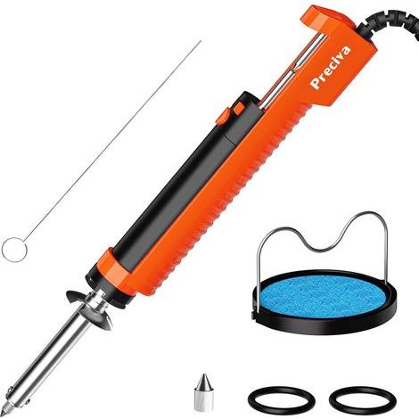Electric Desoldering Pump, 30W Desoldering Iron Sucker, Soldering Iron with Nozzles, Desoldering Pump for Through Hole Desoldering 1.0mm 1.2mm (1/5)