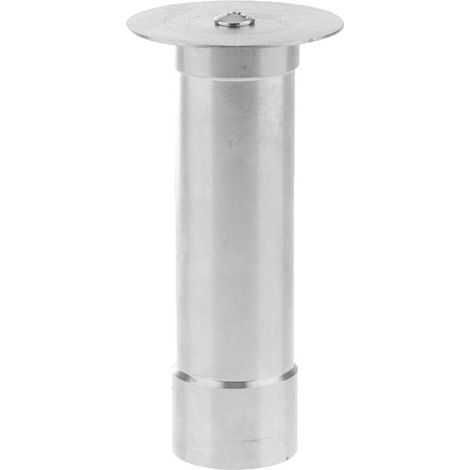 Tête de Fontaine de Bassin de Jardin Carrée en Laiton, avec Buse Champignon en Acier Inoxydable (DN25) - Élément Décoratif pour Jardins Aquatiques (1/4)