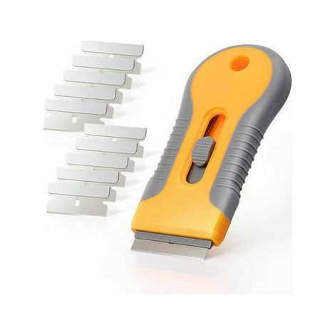 Grattoir céramique avec 10 lames, racloir pour plaque vitrocéramique, table de cuisson et induction, nettoyage facile (1/5)