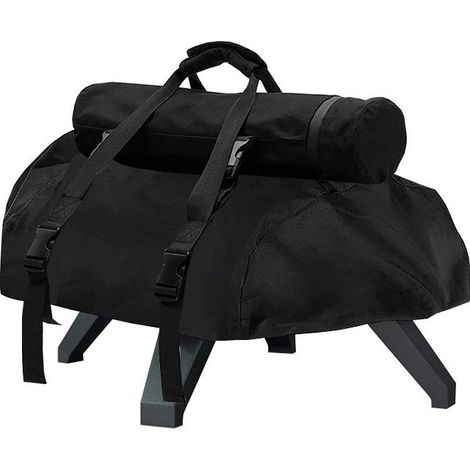 Hotte de four à pizza portable noire 420D avec sac de cheminée amovible, adaptée au modèle karu12 (3216,58,3 pouces) (1/5)