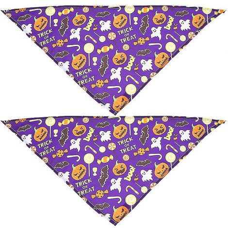 2 Halloween-Hundehalstücher als Halloween-Geschenk