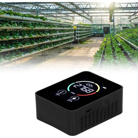 Détecteur de CO2 - Sémiconducteur USB LCD Mesure Température Humidité Qualité Air Noir (1/5)