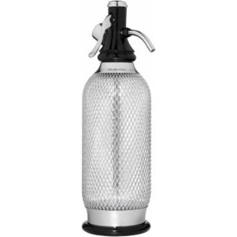 iSi 1060 Sodamaker Classic, 1,0 L, bollitore d'acqua frizzante con bottiglia PEN, rete in acciaio inossidabile, acido carbonico per acqua, macchina per soda, accessori da bar in stile vintage 106001 (1/4)