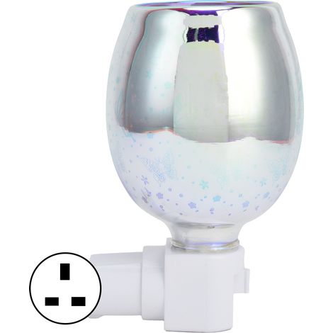 Chauffe-cire électrique 3D à brancher, fondoir à bougies sans fumée, veilleuse pour chambre et salon, prise britannique 220 V (1/5)