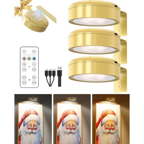 lampes murales pour tableau,lampes de peinture LED magnétique températures couleur et luminosité réglable en 3 15/30/60/120min (1/5)