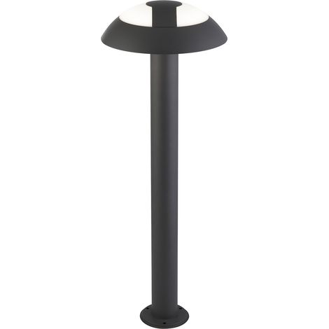 Paletti Moderno Mushroom Alluminio Grigio Policarbonato Led 15,3W 4000K 73Cm (1/5)