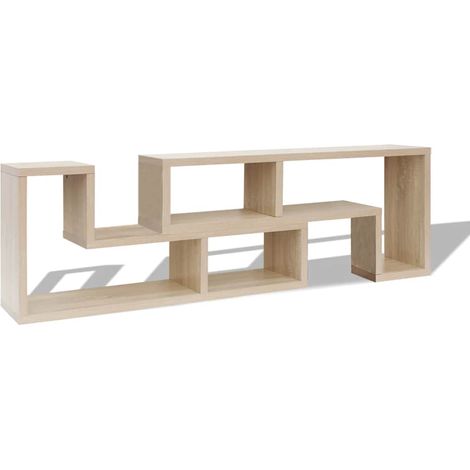 Maison Exclusive - Fernsehschrank doppelt L-förmig Eiche (1/5)