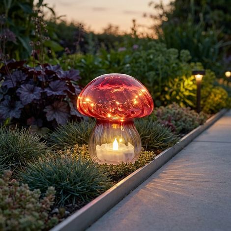 Crystal Shroom Solar Garden Light (1/2)