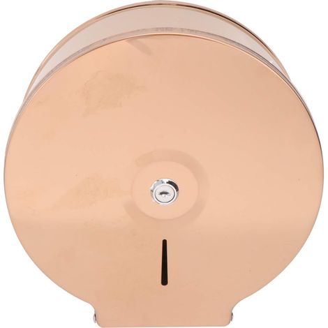 Porte-papier toilette facile à installer, design rond moderne, acier (1/5)