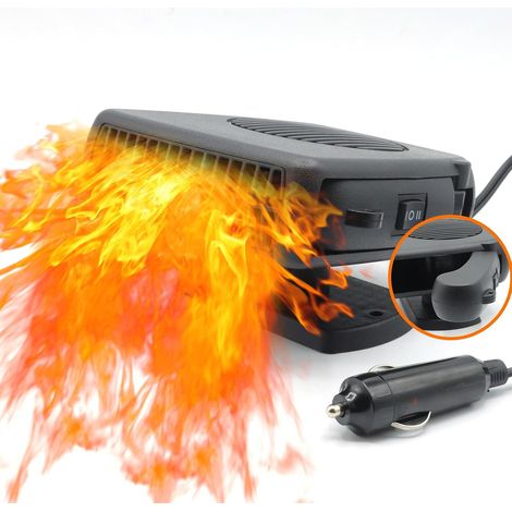 Chauffage de voiture, chauffage allume-cigare de voiture portable 12 V, chauffage de voiture rotatif à 360 degrés, adapté à tous les chauffages de voiture de véhicules (1/5)