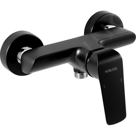 Novaservis Nobless Tina - Robinetterie de douche 150 mm, noir 38061/1,5 (1/2)