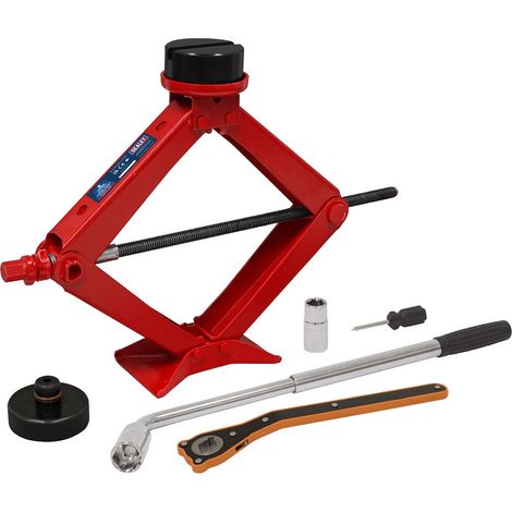 Sealey 59M Heavy-Duty Scissor Jack Kit for Electric Vehicles 2 Tonne