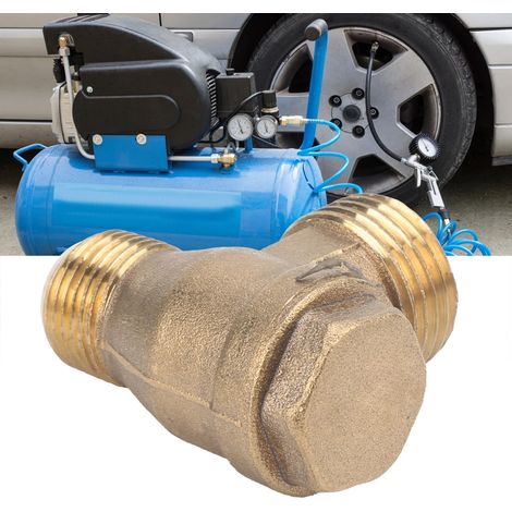 1/23/8 bidirektionales Rückschlagventil für Kompressoren und Luftpumpen, geräuscharme ölfreie Luftpumpen, Rückschlagventil komplett aus Kupfer. (1/5)
