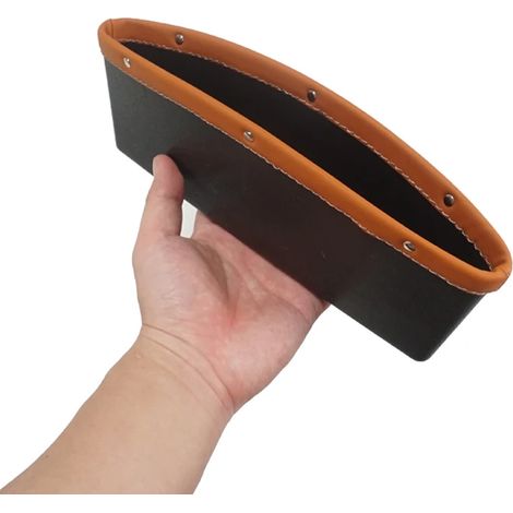 Organisateur de rangement pour siège auto (orange), compartiment de rangement pour console centrale, accessoire universel pour voiture, intérieur pour femme (1/5)