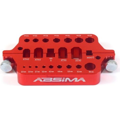 Full Alu. Soldering socket tools for connectors, RED