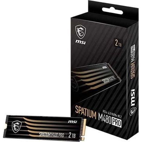 DISCO DURO M2 SSD 2TB PCIE4 MSI SPATIUM M480 PRO