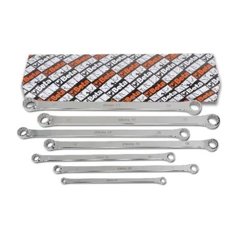 Beta 88/S7 Jeu de clés polygonales extra-longues à double extrémité 7 pcs.