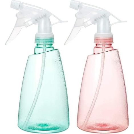 Lot de 2 flacons pulvérisateurs d'arrosage, flacons de voyage de 500 ml, flacons pulvérisateurs vides, flacons pulvérisateurs pour jardinage/salon de coiffure/maison/voyage/nettoyage (1/5)