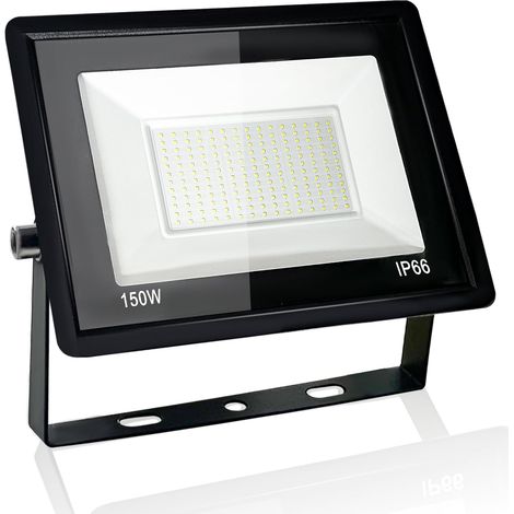 150W Projecteur LED Extérieur, IP66 Etanche Spot LED Extérieur, Éclairage Mural 6500K Blanc Froid, pour Jardin, Terrasse, Garage, Entrée