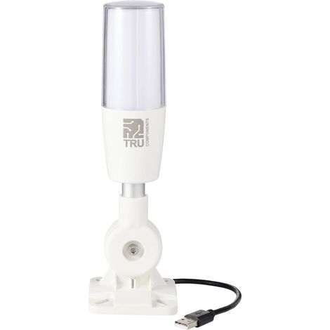 TRU COMPONENTS TC-ONN-M4T-USB Colonne de signalisation avec sirène LED rouge, jaune, vert, bleu, blanc, cyan, magenta 1 (1/4)