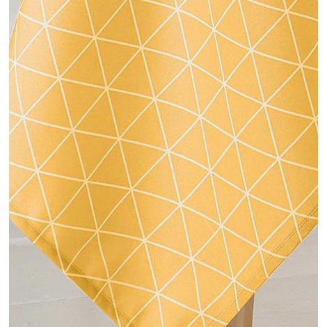 Nappe ronde "Scandinave" Jaune tournesol 180 cm