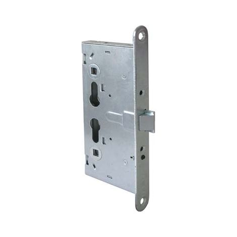 SERRATURA METALLO INFILARE 43110 CISA  B.Q ZINC F.MM 24 F.SAGOM+SCR Q9 E.MM 65