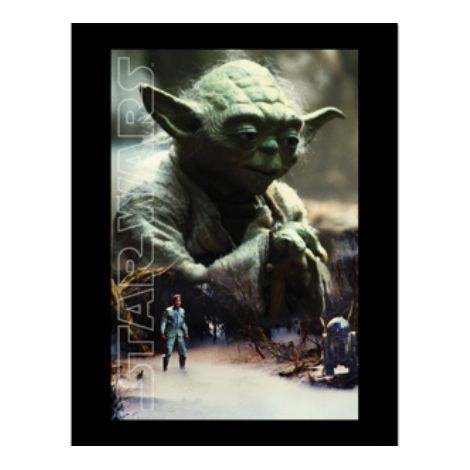 STAR WARS - YODA KEY ART - IMPRESSION ENCADRÉE 30X40CM PYRAMID FP14476P-PL
