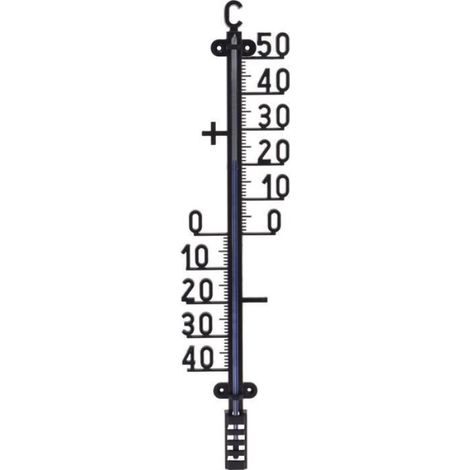 Thermometre 41 cm - Pour Interieur Et Exterieur - Noir - 1 Unite (1/5)