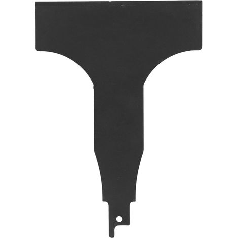 Elektrisches Schaberblatt aus legiertem Stahl für Säbelsägen, ideal zum Reinigen von Fliesenfugen und Kleberesten.