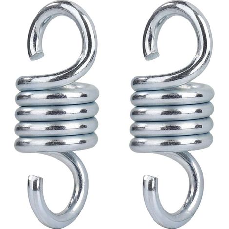 Galvanized Steel Hammock Spring Hook Max Load 500kg for Garden Porch Swing Hanging Chair 2pcs