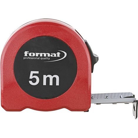 Taschenbandmaß Aluminium 5mx25mm weiß FORMAT (1/5)