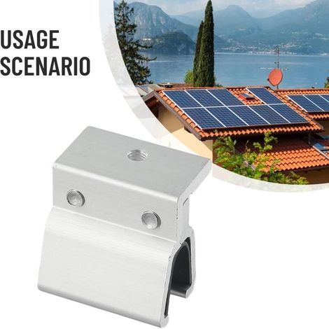 Pince de fixation en alliage d’aluminium pour toiture à joints debout – Support de montage pour panneaux solaires, compatible toit métallique (1/3)