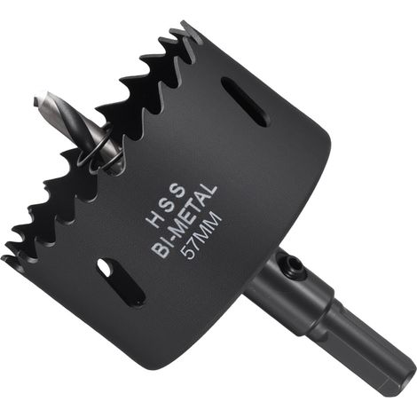 Kit de Trépan Bi-Métal 57mm (2-1/4") pour Tôle Métallique Noir (1/5)
