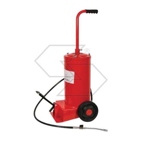 Pompa a pedale per grasso 16Kg tubo gomma 2,50m tubo flessibile 120m rubinetto
