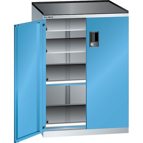 LISTA, Armoire à tiroirs à portes battantes, hauteur 1020 mm,
