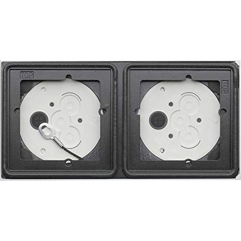 Gira Boîtier AP 2f System 106 Verkehrsweiß(lack.) [5502902], 5502 902