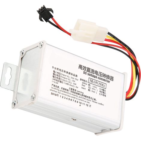 DC-Abwärtsnetzteilmodul 24 V – 72 V auf 12 V/10 A und USB-Ausgang 5 V/2 A (1/5)
