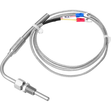 Thermoelement-Temperatursensor Typ K, 90°-Winkel-Temperaturfühler, PT1/8-Gewinde mit 1 m Kabel (1/5)