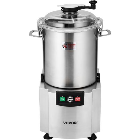 Robot Culinaire et Hachoir à Légumes 18 L, Robot Multifonction en Acier Inoxydable de Qualité Alimentaire, avec Lame Incurvée en S et Grattoir, pour Hacher Rapidement Fruits, Restaurant, Maison (1/5)